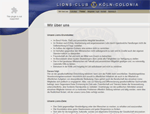 Tablet Screenshot of lions-club-koeln-colonia.de